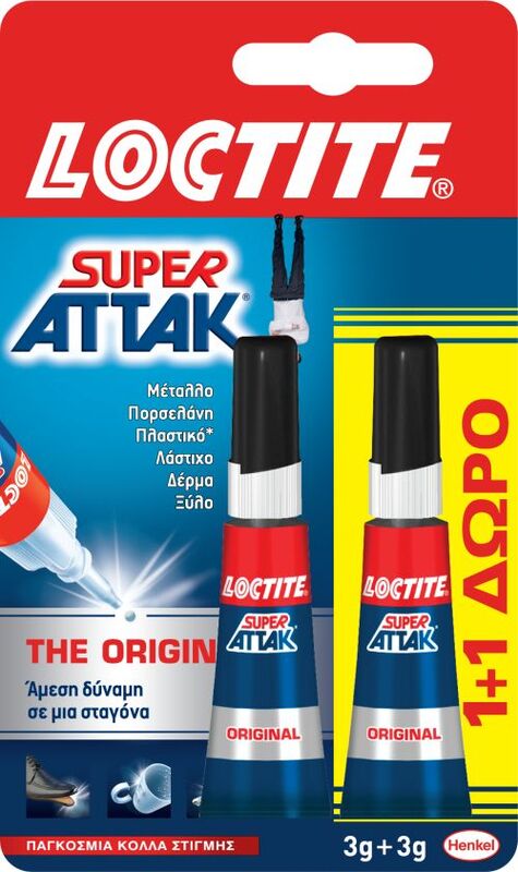 Loctite Κόλλα Super Attak 2x3gr