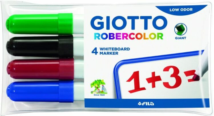 Giotto 4 Μαρκαδόροι Ασπροπίνακα Χοντροί Robercolor