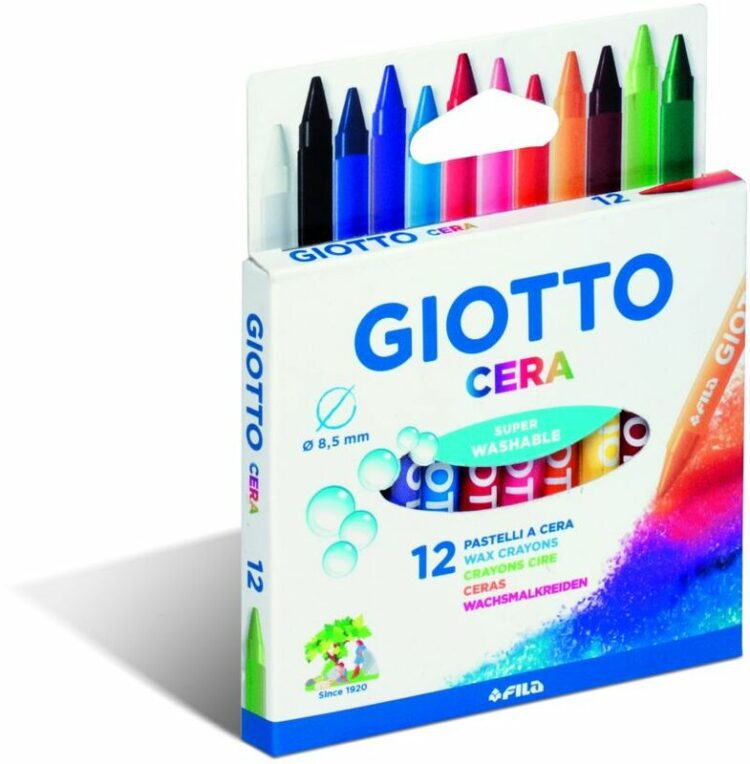 Giotto 12 Κηρομπογιές Cera 9cm