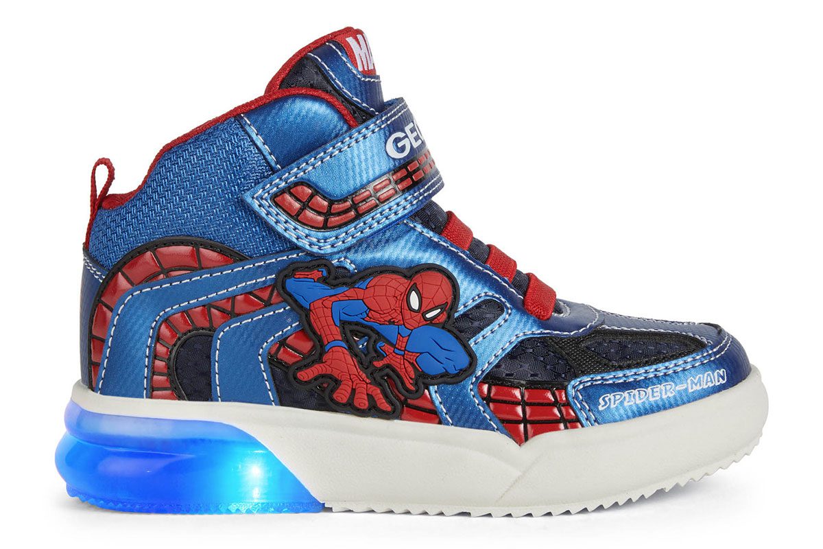 ΠΑΙΔΙΚΑ ΜΠΟΤΑΚΙΑ GEOX J GRAYJAY SPIDERMAN J269YC 011CE C4226 ΜΕ ΦΩΤΑΚΙΑ NAVY