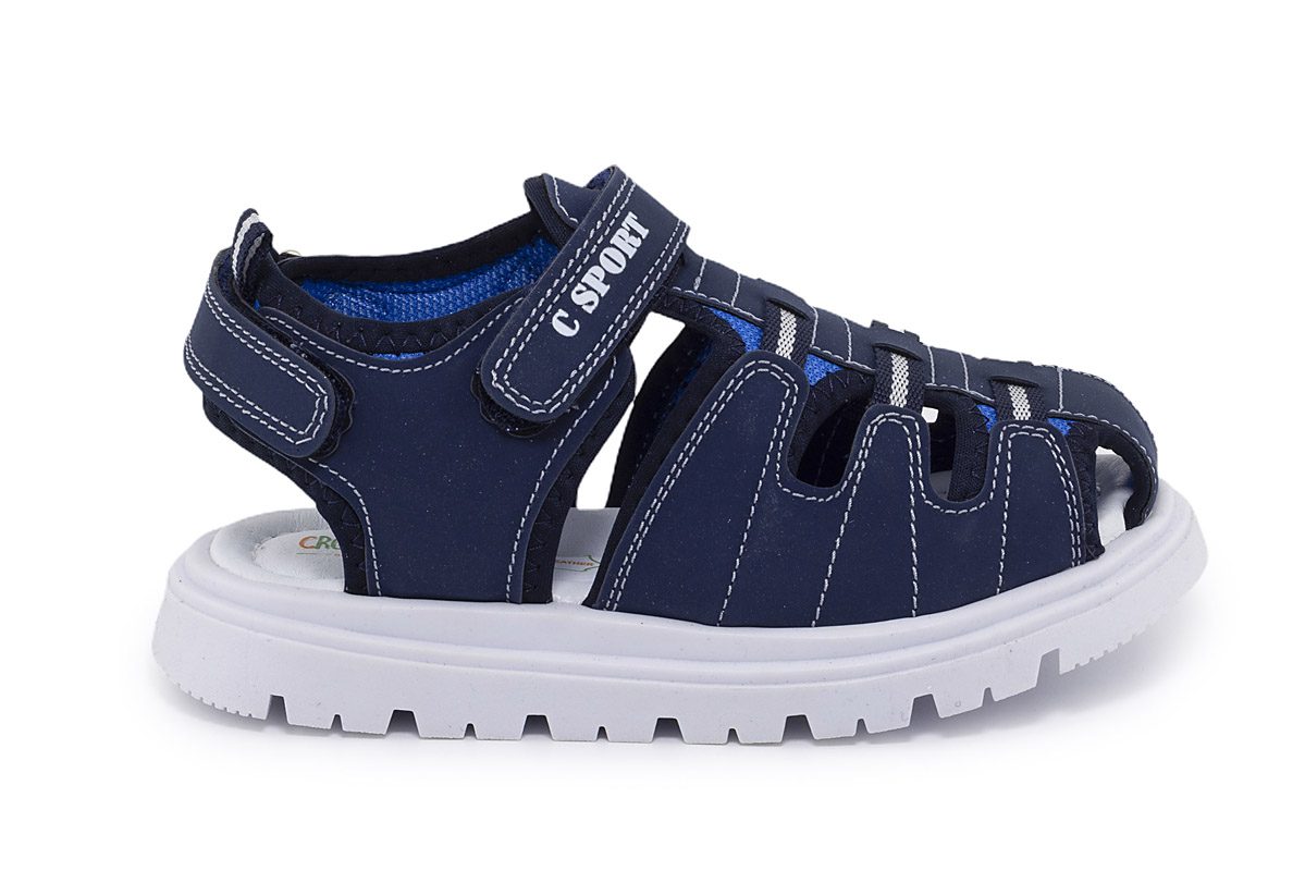 ΠΑΙΔΙΚΑ ΑΝΑΤΟΜΙΚΑ ΠΕΔΙΛΑ CROCODILINO RIBBON 2 VELCRO SPORT NAVY