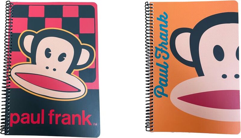 Paul Frank Logo Boys-Party Fever Τετράδιο 17Χ25 Σπιράλ 2 Θεμάτων 70 Φύλλων 2 Σχέδια-1Τμχ