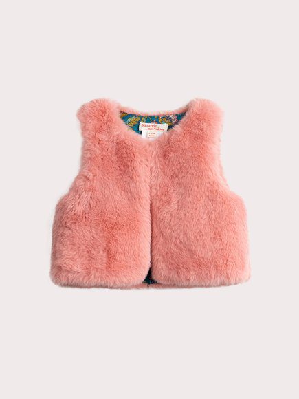 Βρεφικό Γιλέκο Για Κορίτσια Pink Fur