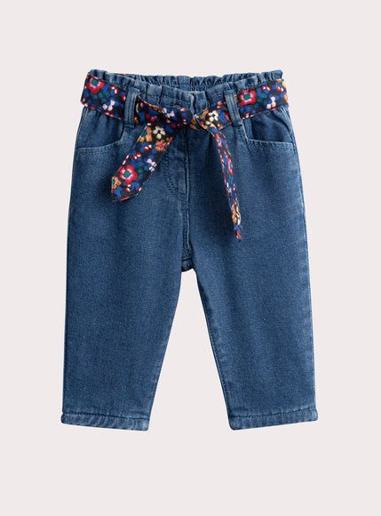 Βρεφικό Παντελόνι Για Κορίτσια Denim Floral