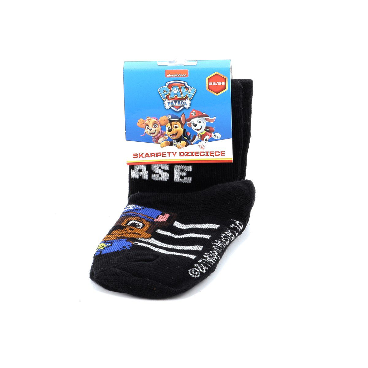 Παιδικές Κάλτσες για Αγόρι Childrenland Nickelodeon Paw Patrol Chase Χρώματος Μαύρο CHASE544